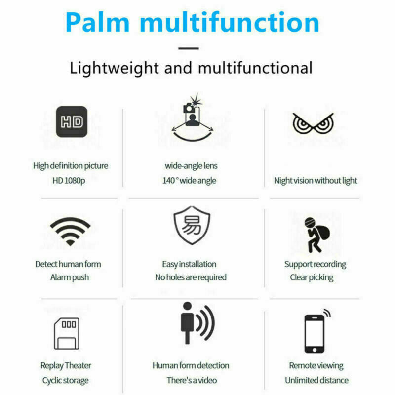 FREE 64G HD Hidden Spy Nanny Camera Wireless Wifi Home Security Night Vision HD 1080P