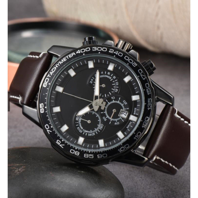 Men's Day Six-pin Full-function Quartz Watch