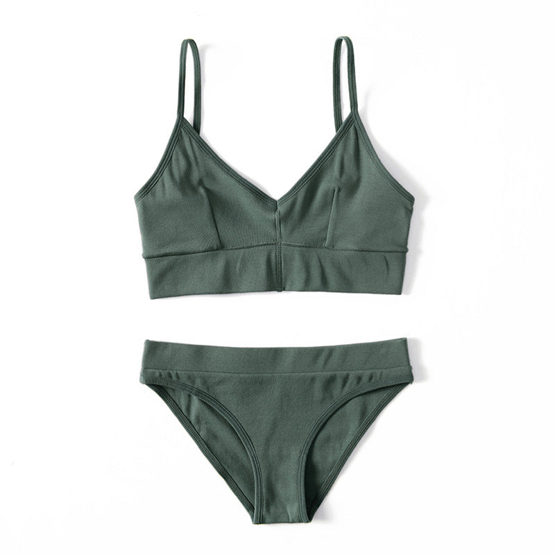 Bra set without steel ring