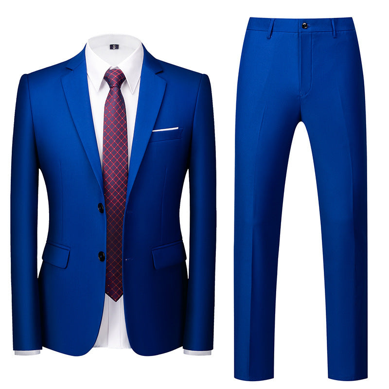 Two-piece Suit With Two Buttons For Wedding