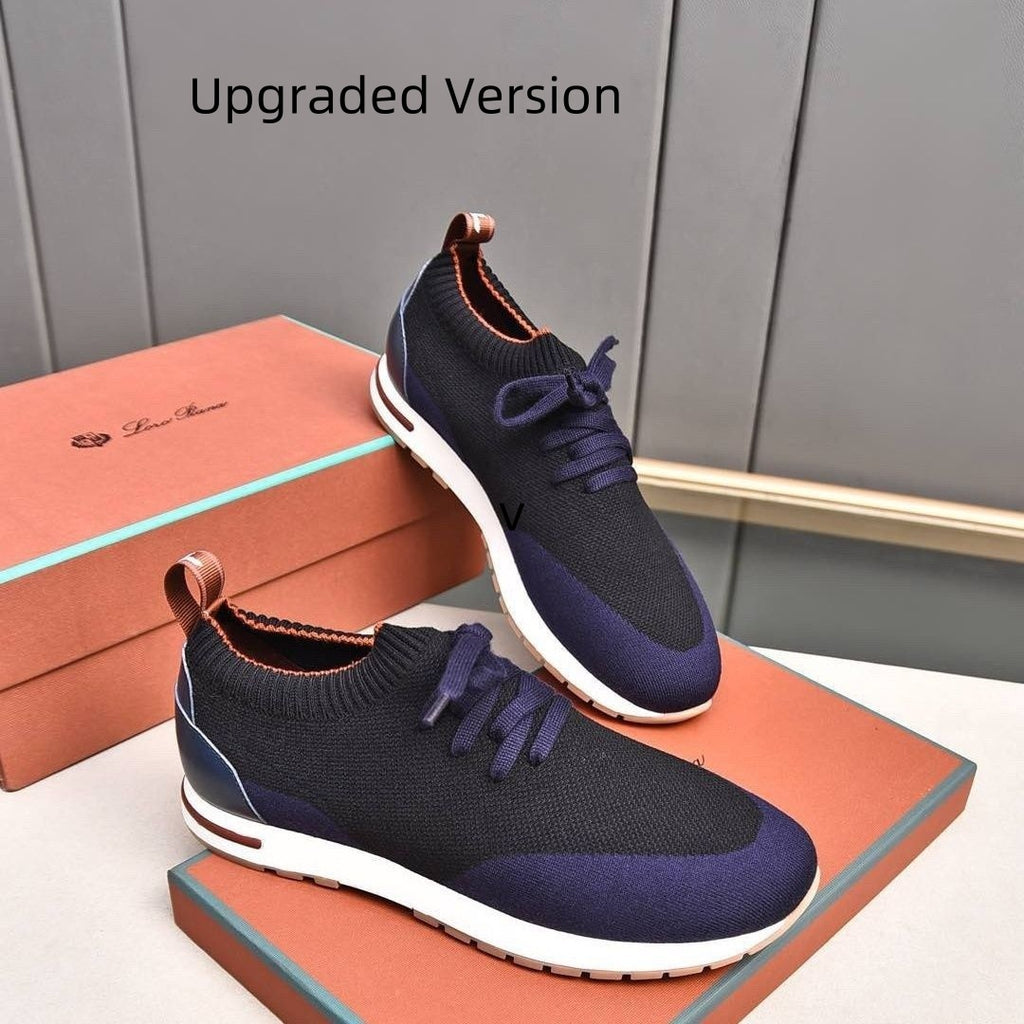 Sports Stitching Flying Woven Knit Breathable Men's Shoes