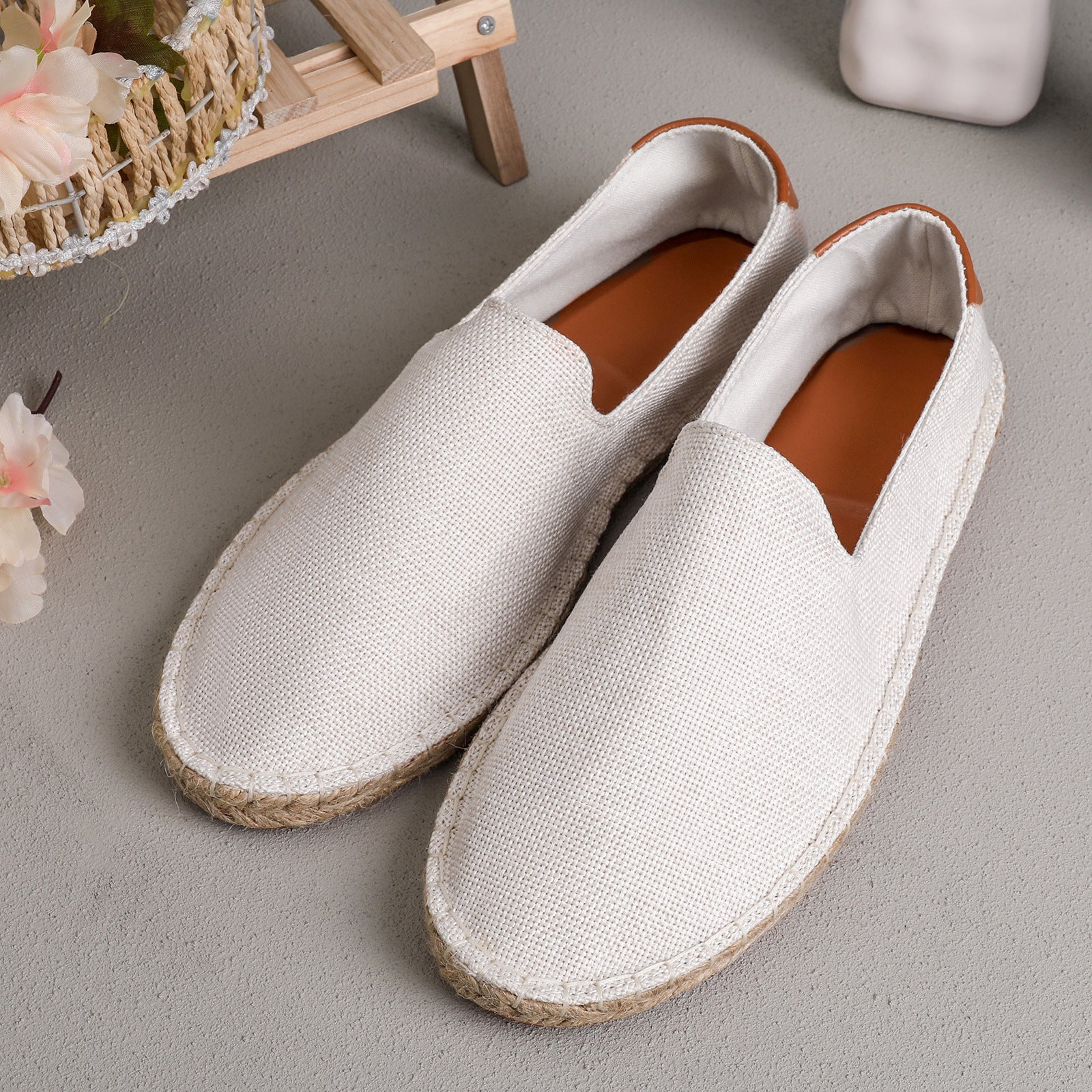 Sweat-absorbent Breathable Lazy Cloth Shoes Loafers Men