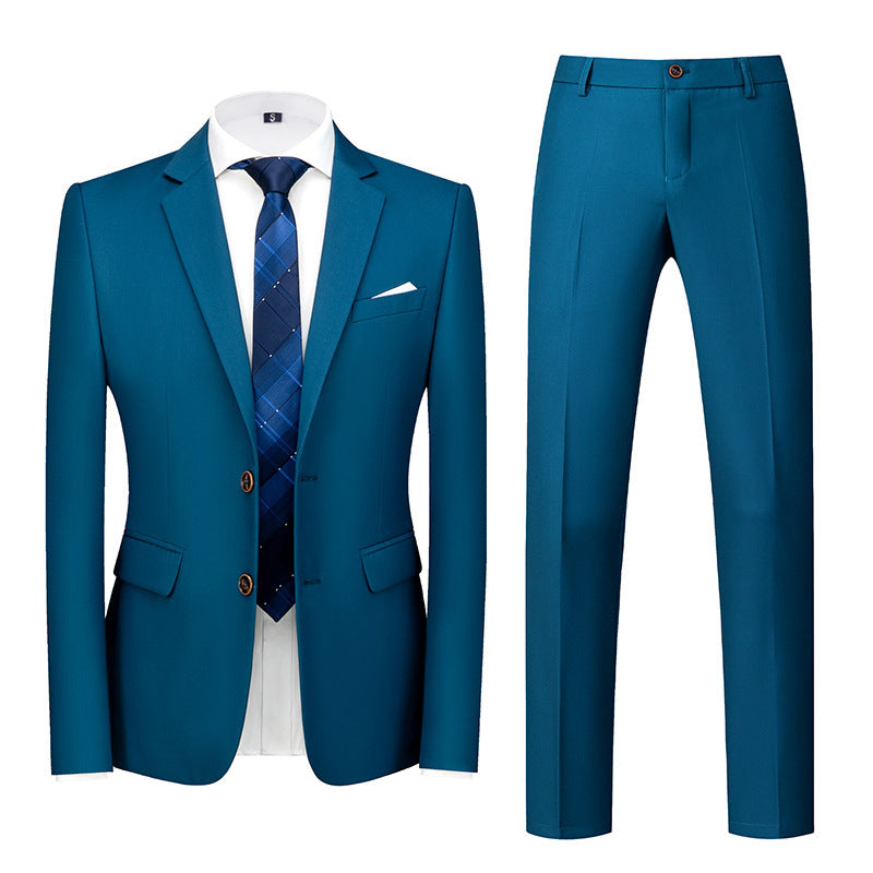 Two-piece Suit With Two Buttons For Wedding