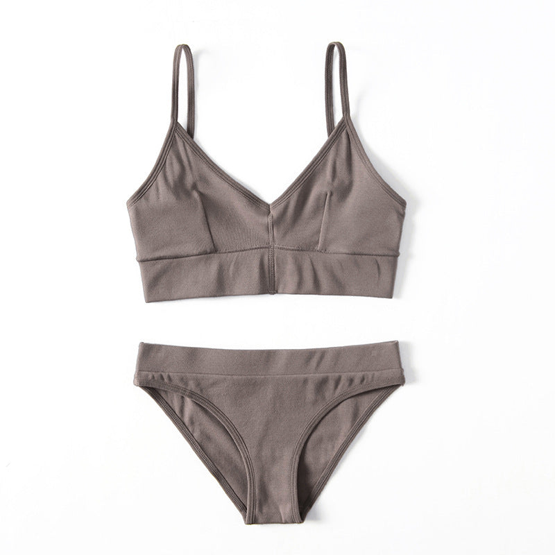 Bra set without steel ring