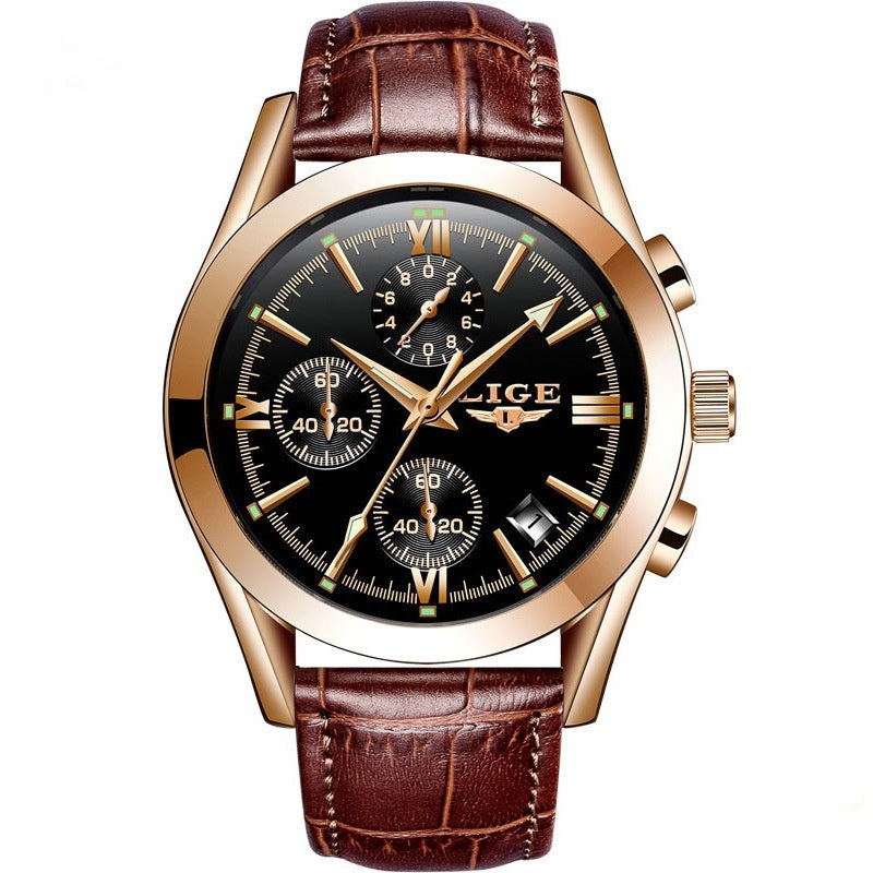 Temperament Business Multifunction Quartz Watch