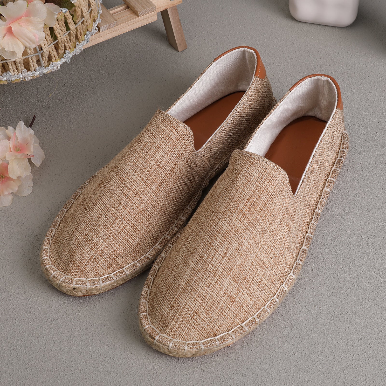 Sweat-absorbent Breathable Lazy Cloth Shoes Loafers Men