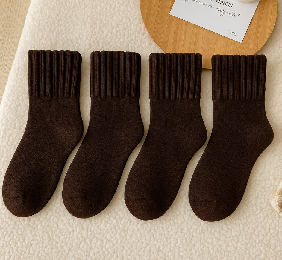 Tube Winter Thickened Maillard Terry Velvt Plush Snow Socks